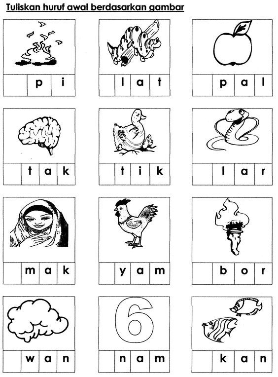 35 Kindergarten Worksheets Bahasa Melayu