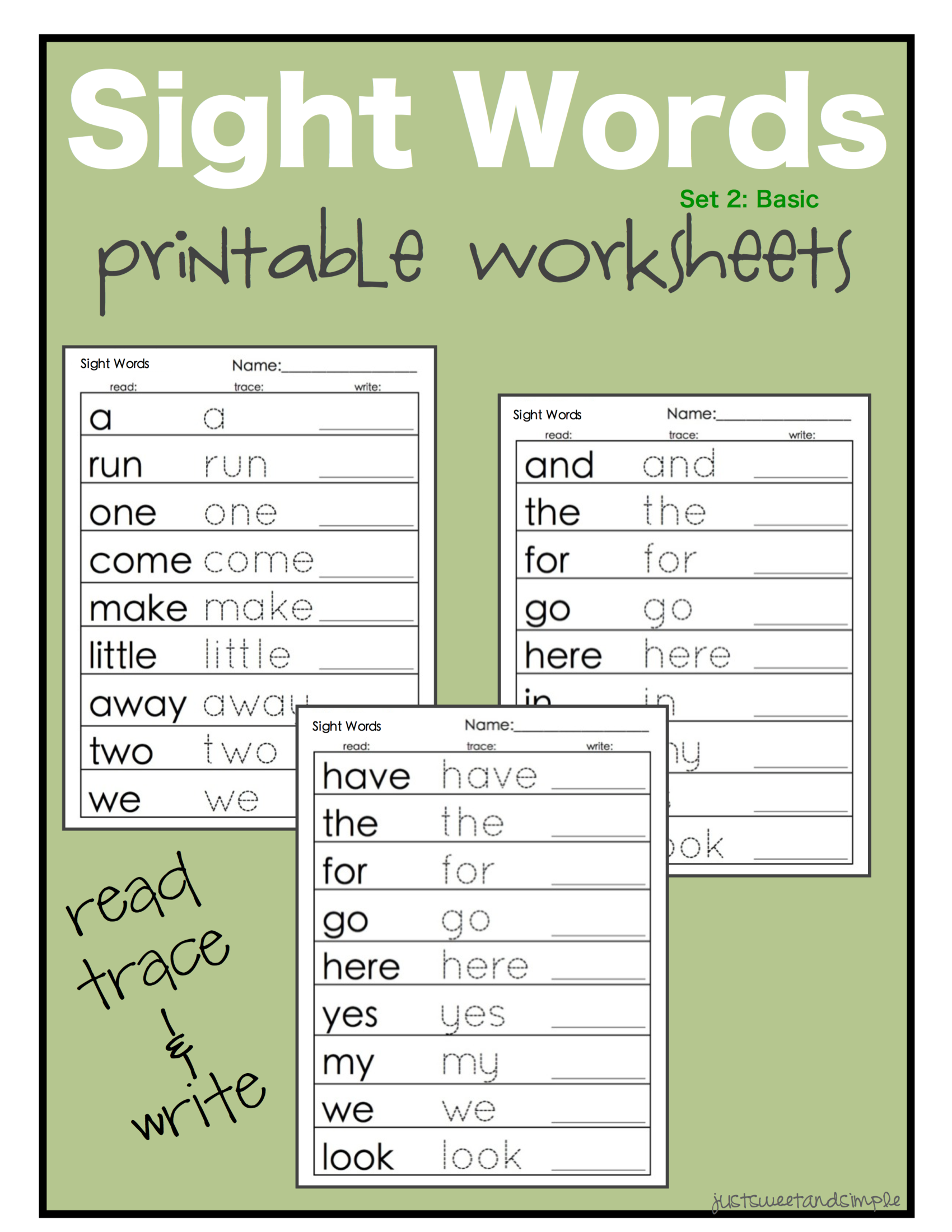 35 Kindergarten Worksheets Free Printables Sight Words Preschool