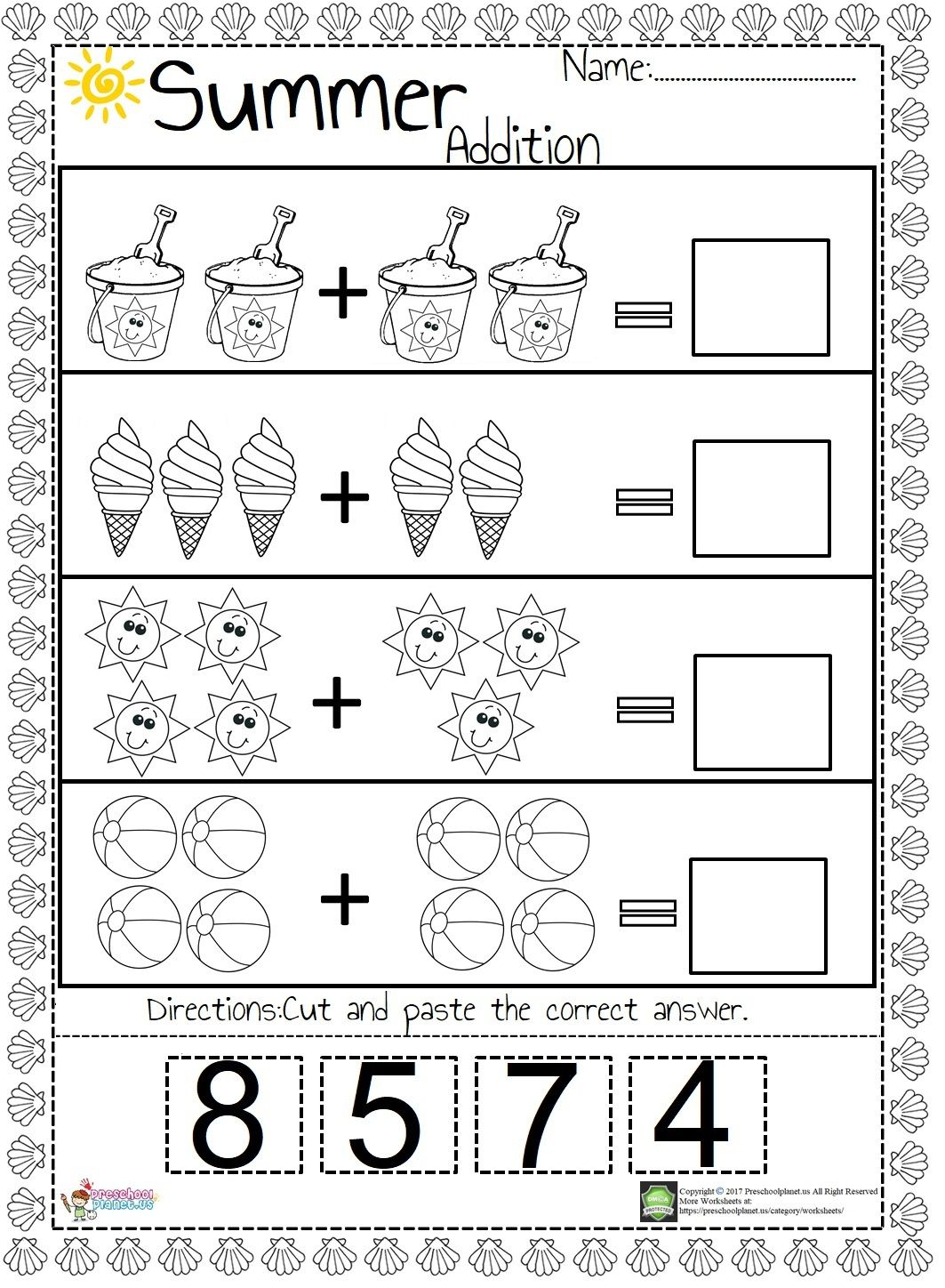 35 Maths Addition Worksheets Kindergarten Free