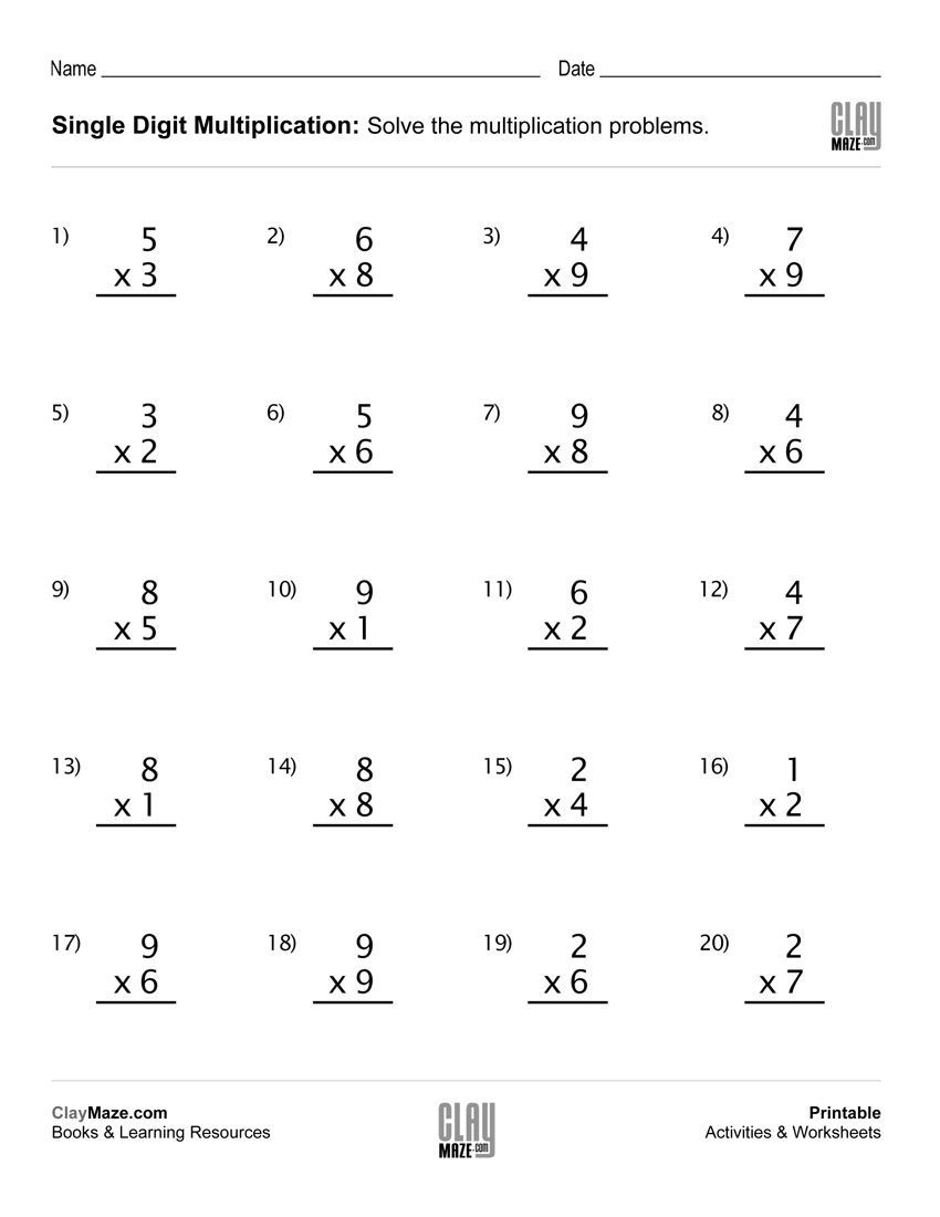 35 Multiplication And Division Worksheets Grade 2