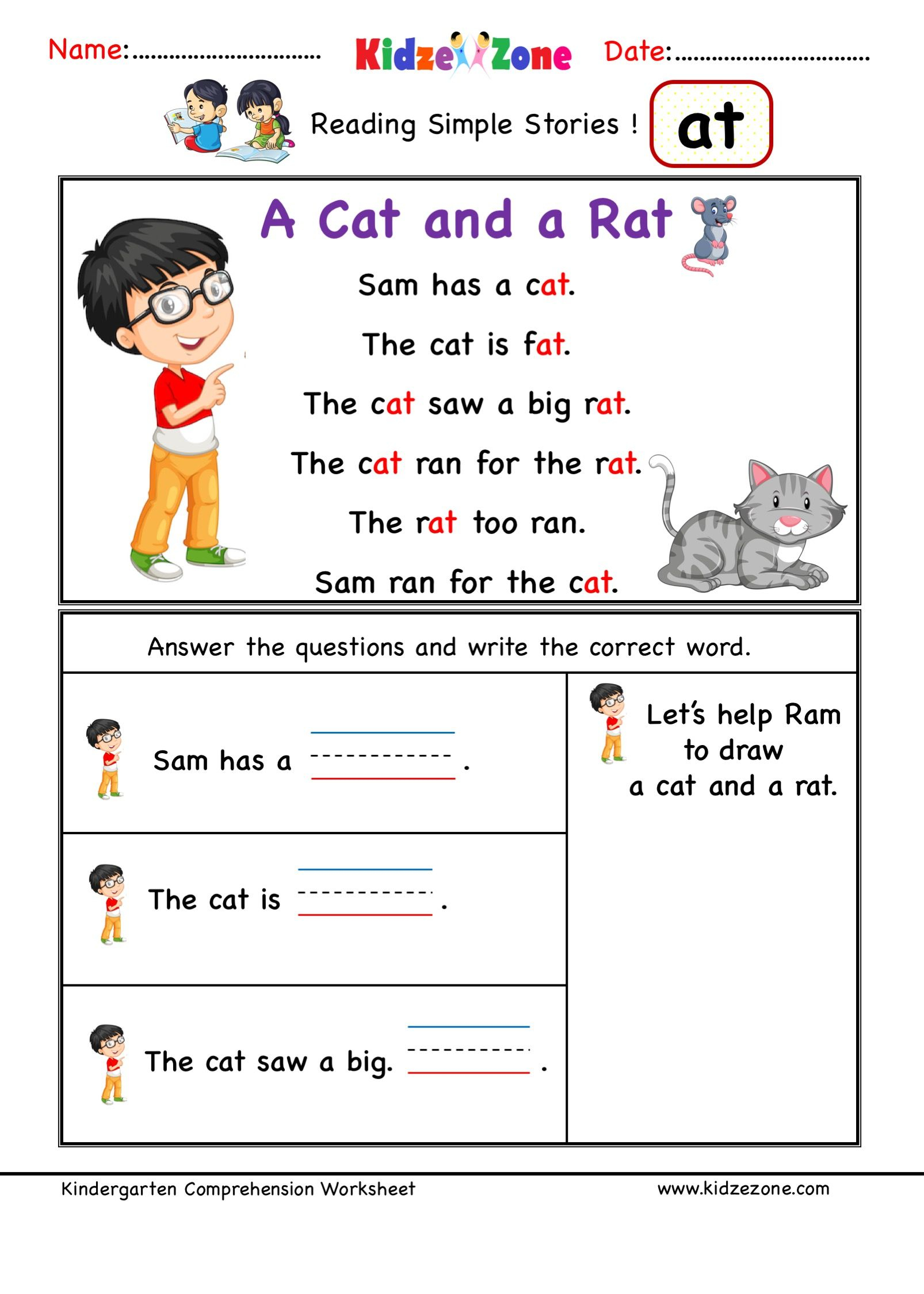 35 Reading Comprehension Worksheets Grade 1 Free Printable Kindergarten