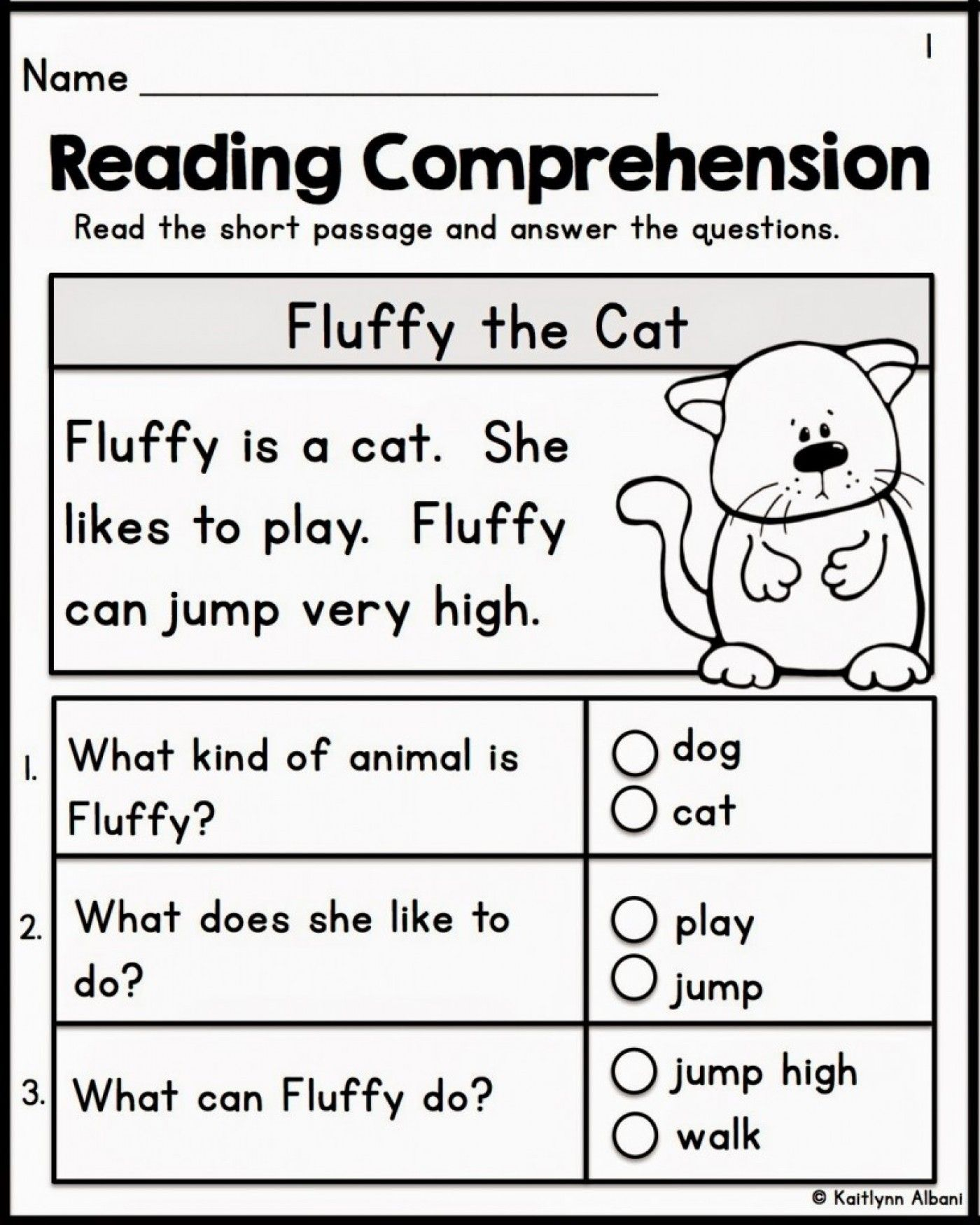 35 Reading Comprehension Worksheets Grade 1 Free Printable Kindergarten