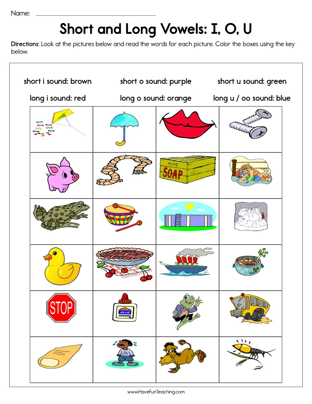 35 Short I Worksheets Kindergarten Free