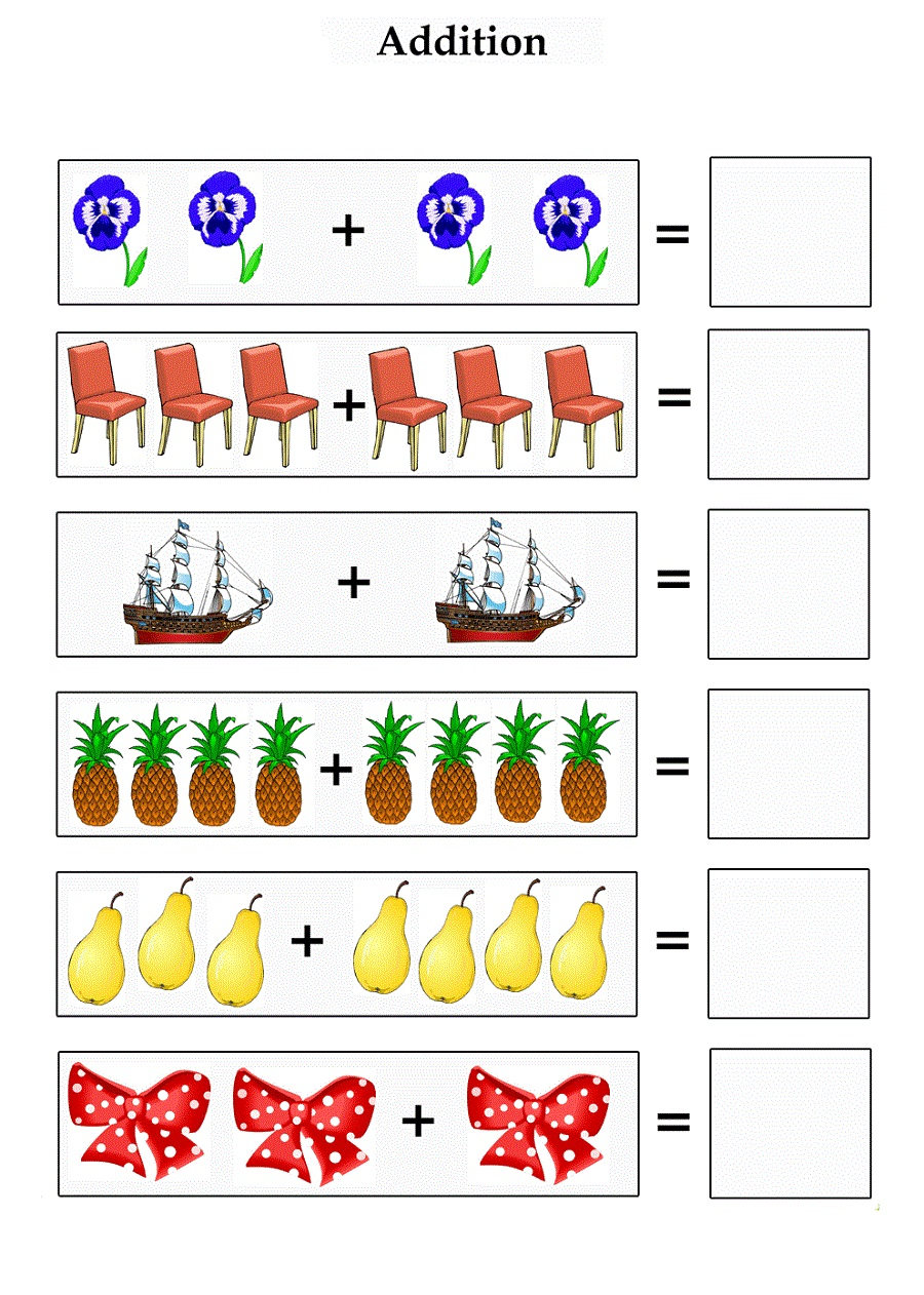 35 Worksheets Of Addition For Kids