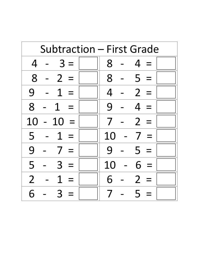 21 1St Grade Worksheets Hard