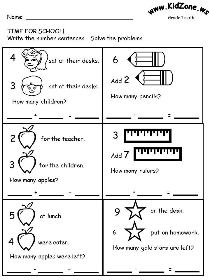 21 2Nd Grade Math Worksheets Free Printable Word Problems 1-10