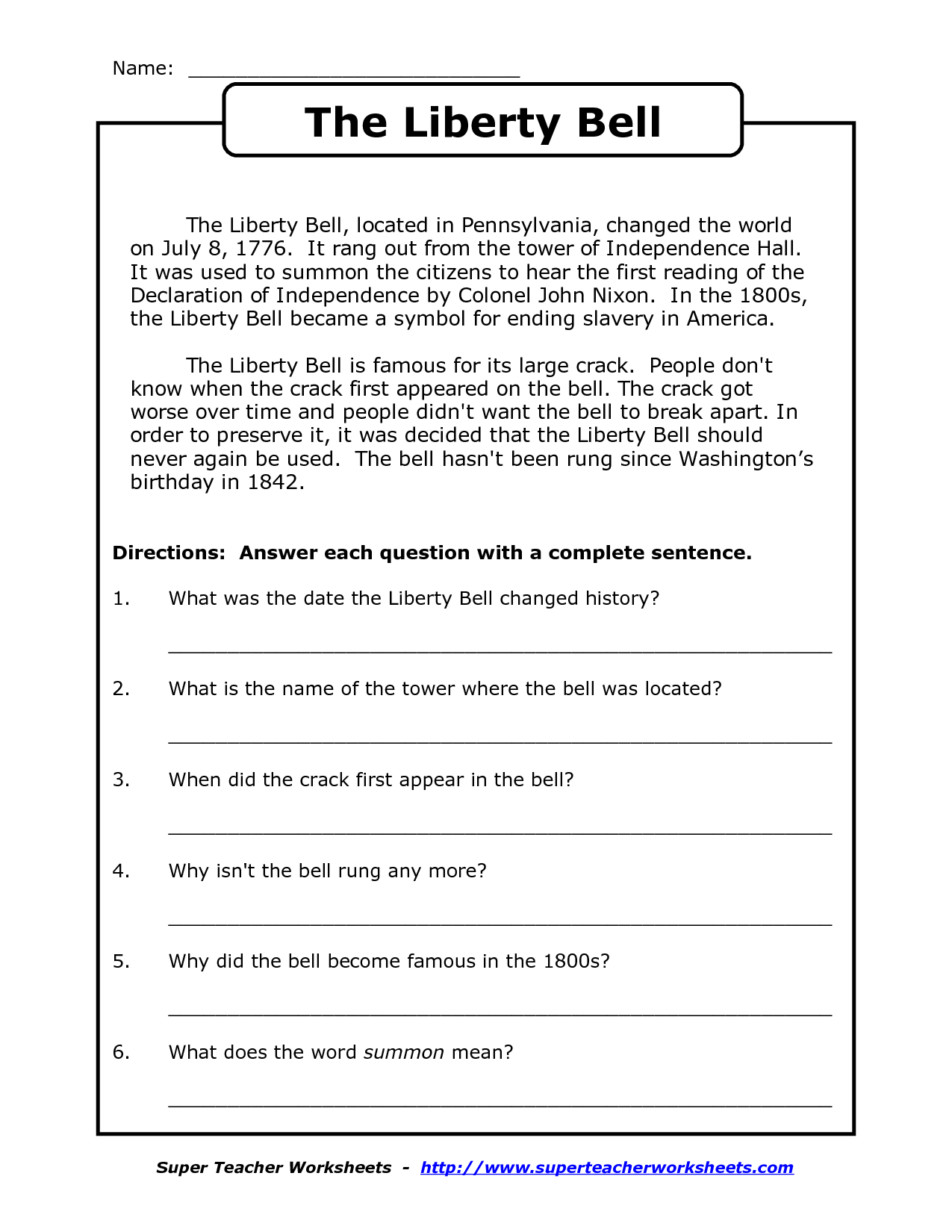 21 2Nd Grade Worksheets History