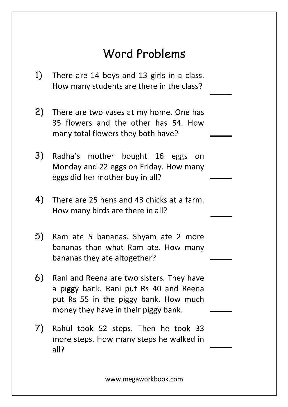 21 6 Digit Addition And Subtraction Worksheets