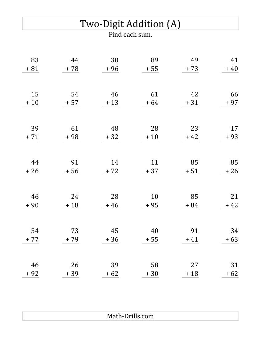 21 Addition Worksheets 3Rd Grade Regrouping