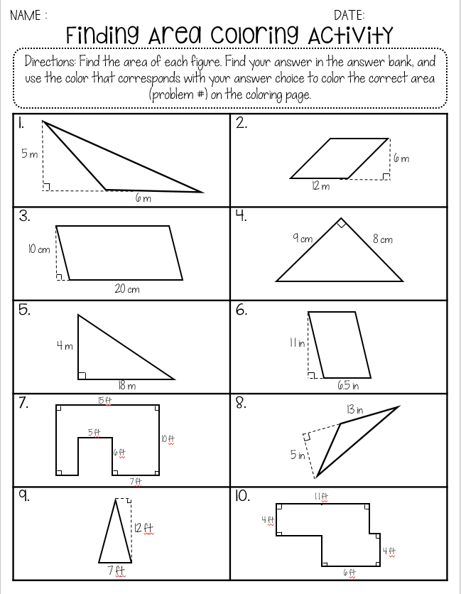 21 Area And Perimeter Worksheets Irregular Shapes