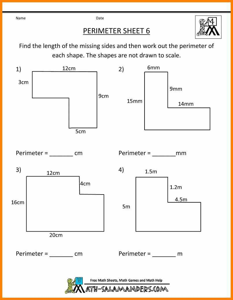 21 Area And Perimeter Worksheets Irregular Shapes