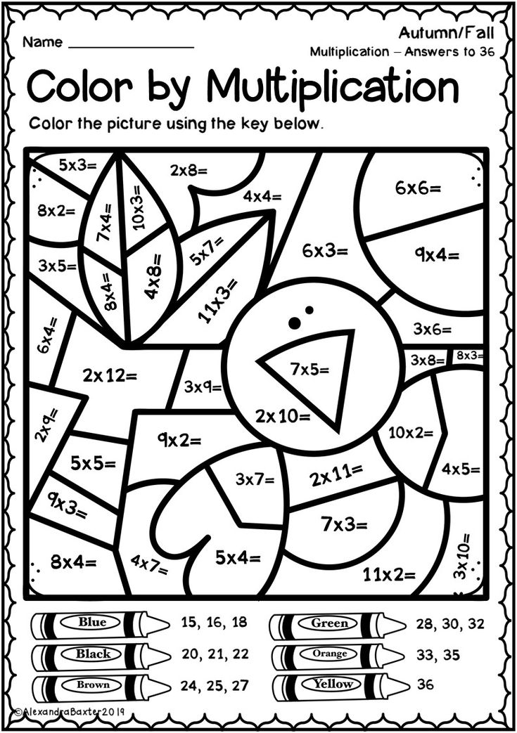 21 Autumn Math Worksheets For Kids