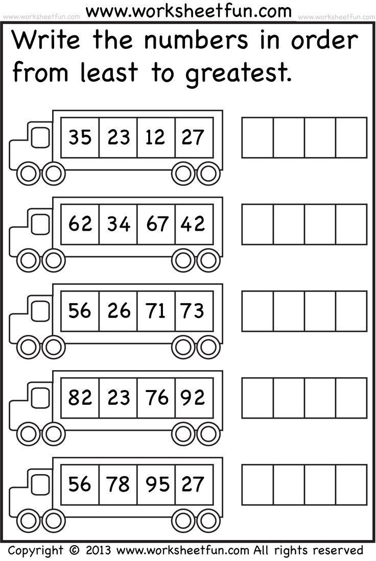 21 Comparing Numbers 1St Grade Worksheets