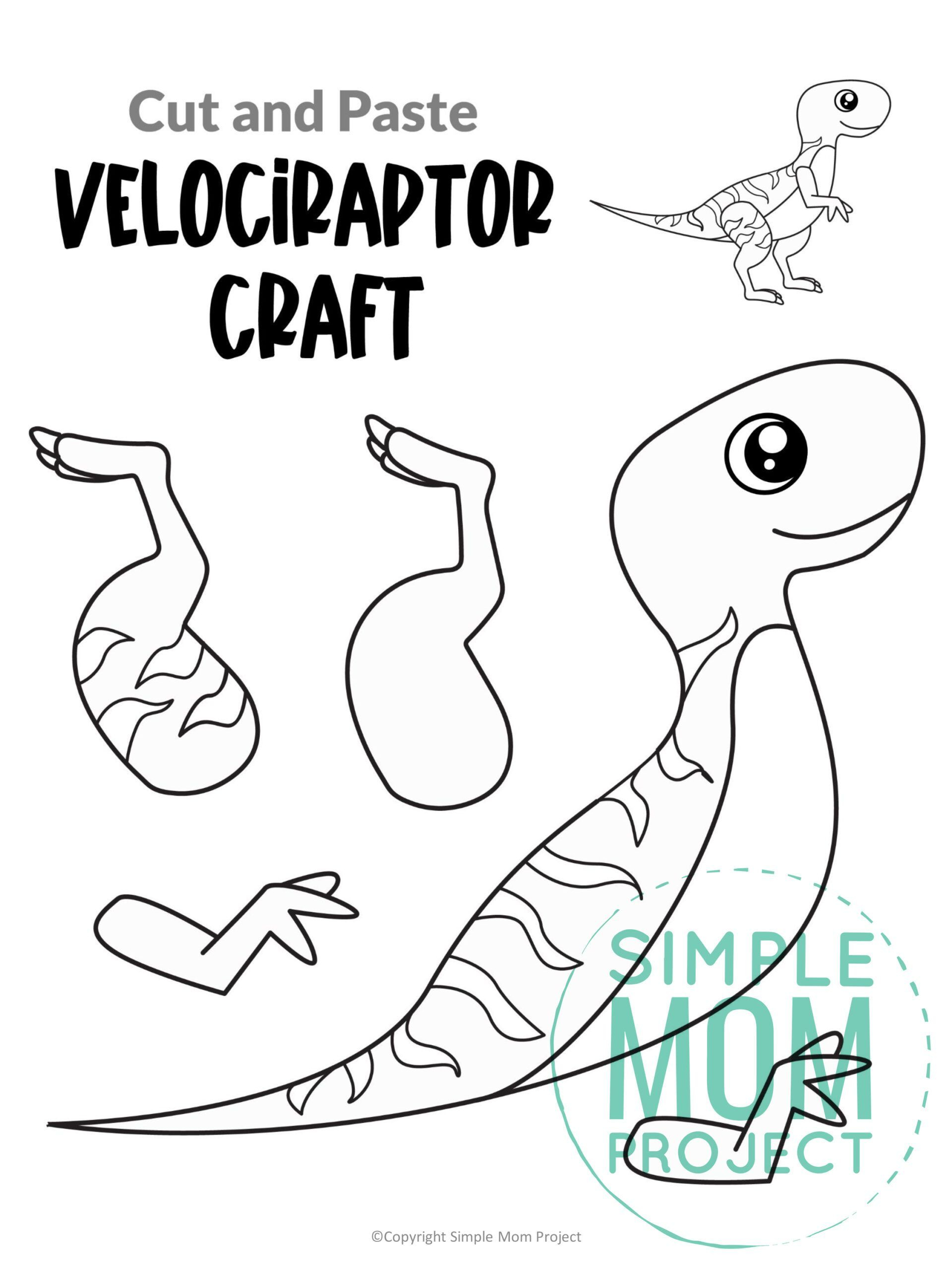 21 Cut And Paste Worksheets Dinosaur