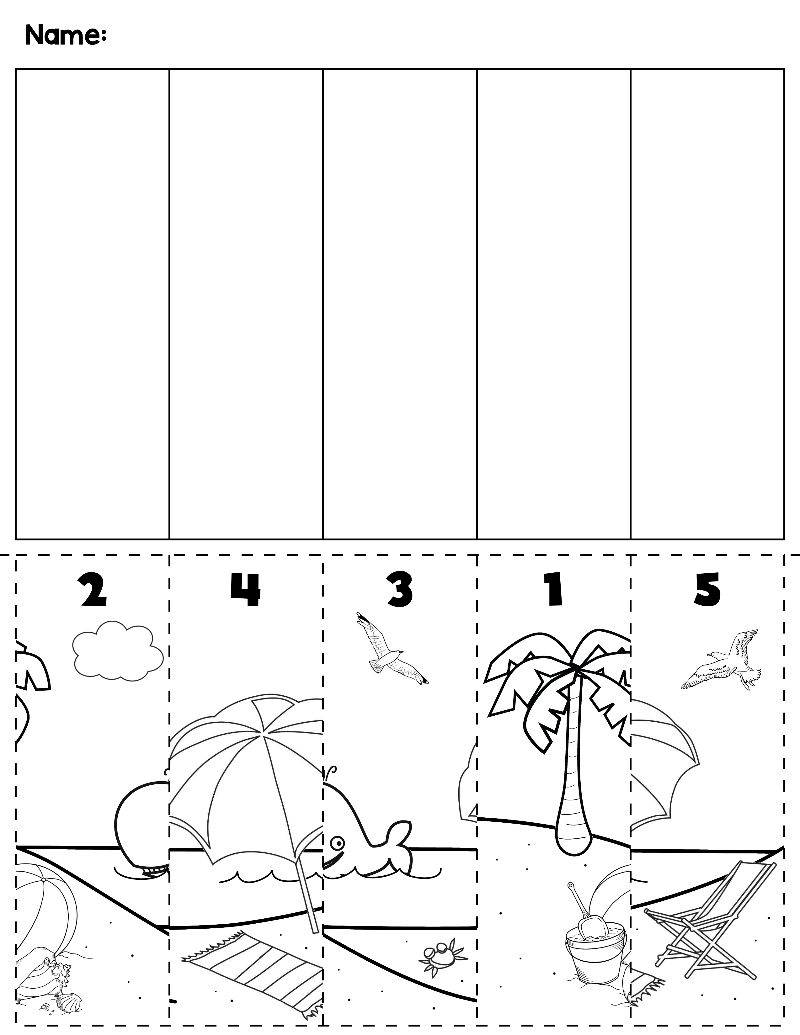 21 Cut And Paste Worksheets Fish