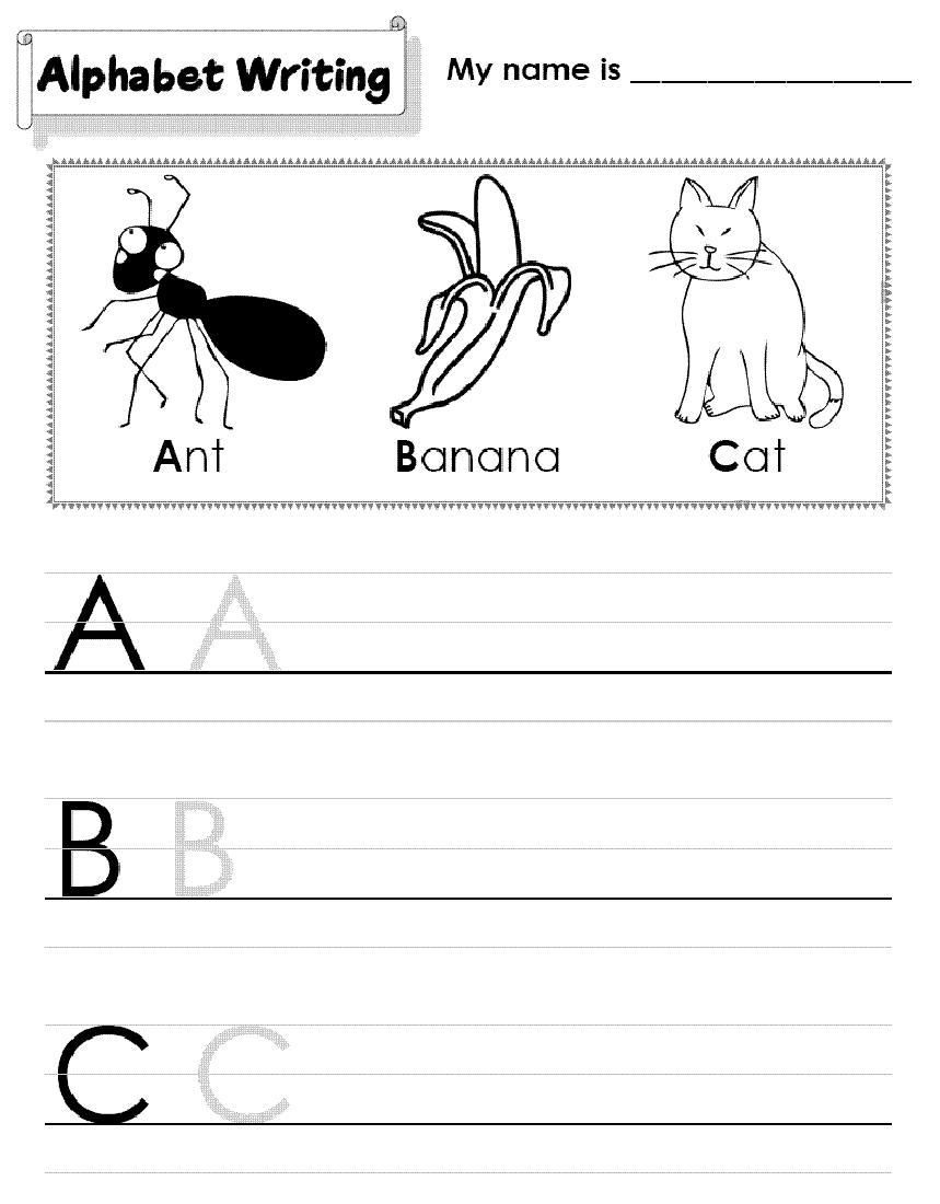 21 English Worksheets For Kindergarten Alphabets