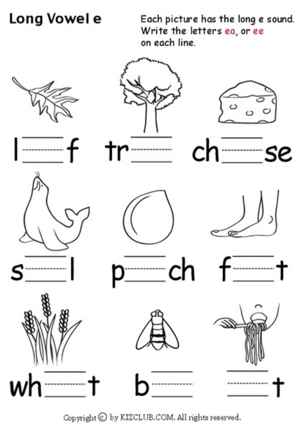 21 English Worksheets For Kindergarten Vowels