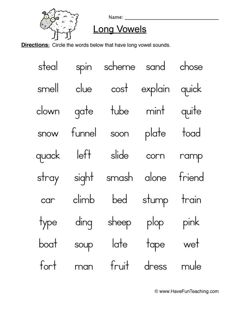 21 English Worksheets For Kindergarten Vowels