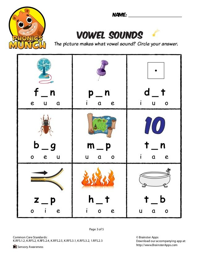 21 English Worksheets For Kindergarten Vowels