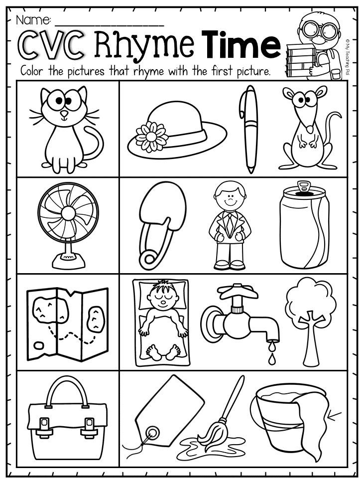 21 Kindergarten Rhyming Worksheets Free Printables