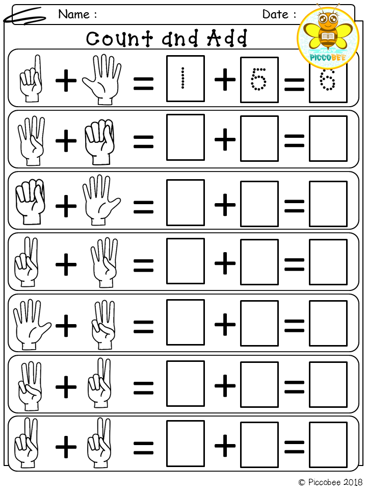 21 Maths Addition Worksheets Kindergarten Free