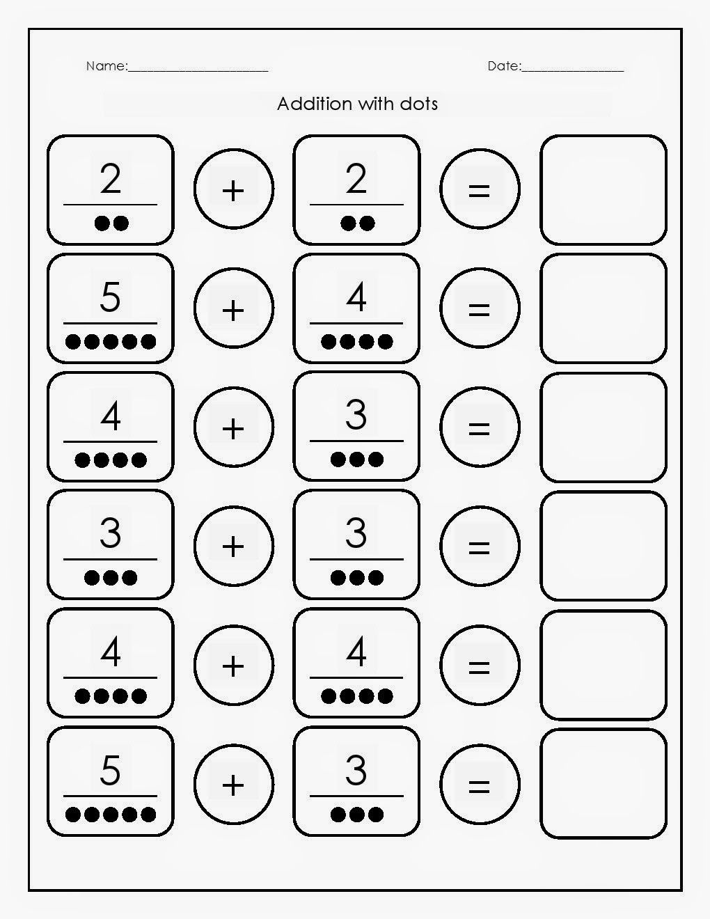 21 Maths Addition Worksheets Kindergarten Free