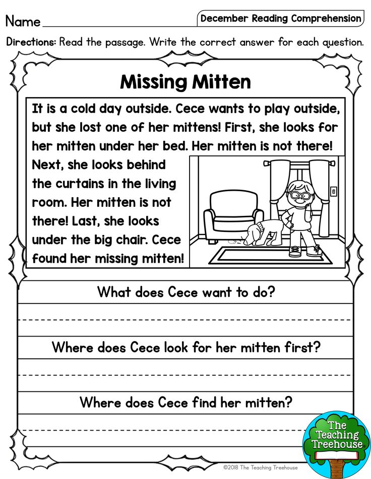 21 Reading Comprehension Worksheets Grade 1 Free Printable Kindergarten