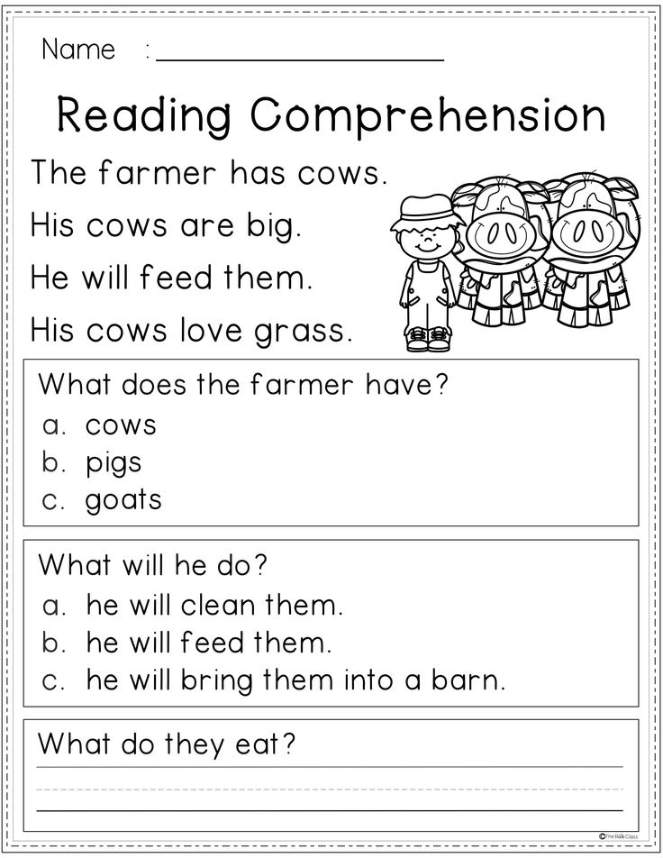 21 Reading Comprehension Worksheets Grade 1 Free Printable Kindergarten