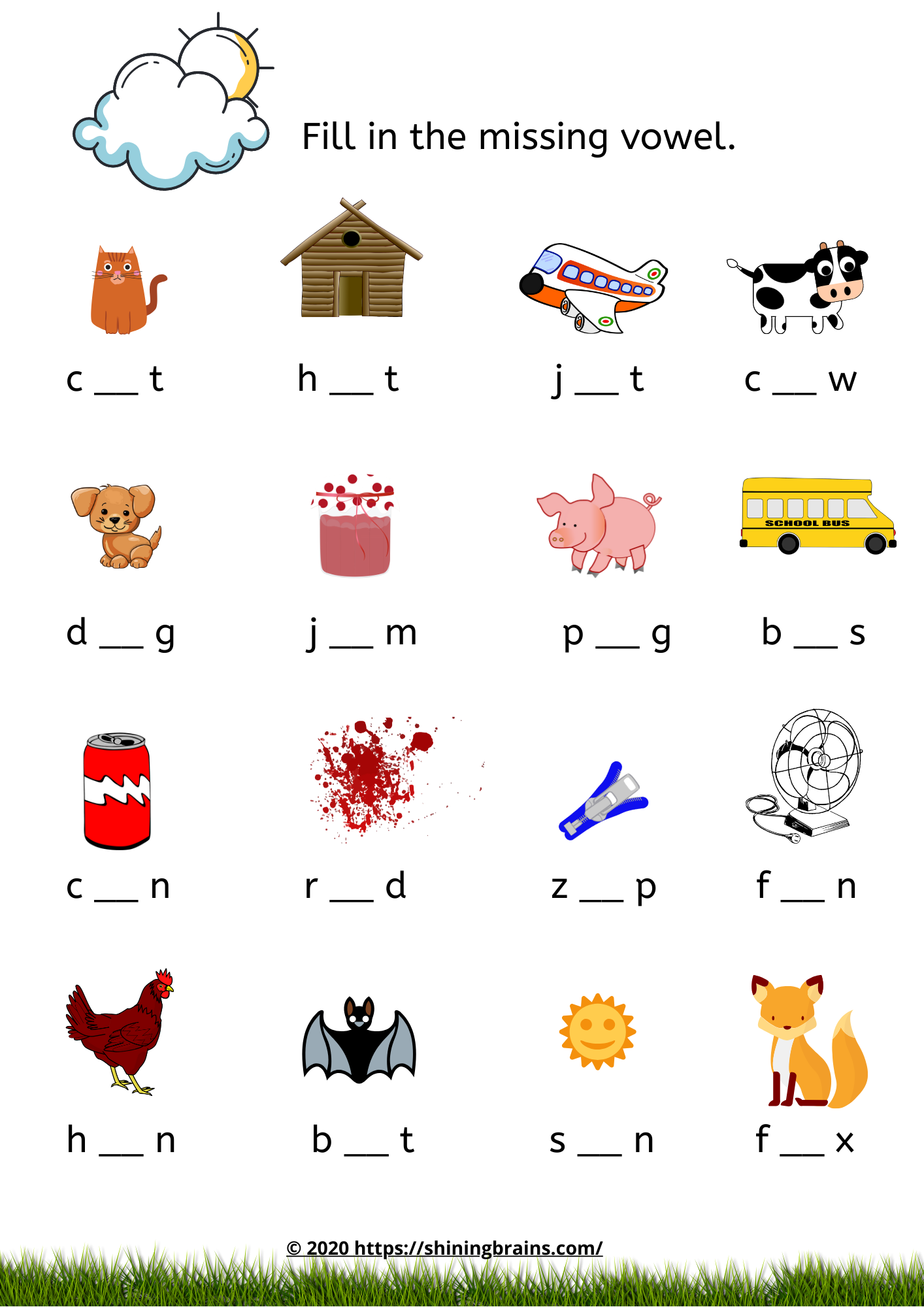 21 Short I Worksheets Kindergarten Free