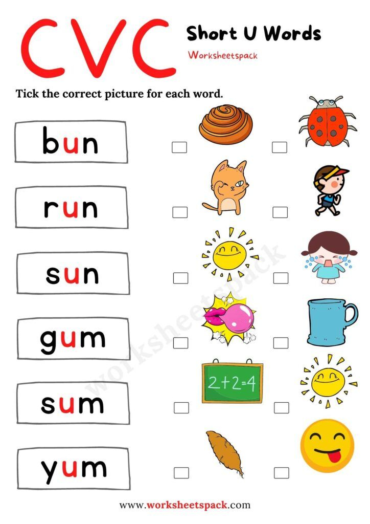 21 Short I Worksheets Kindergarten Free