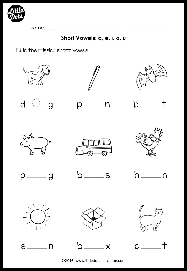 21 Short I Worksheets Kindergarten Free