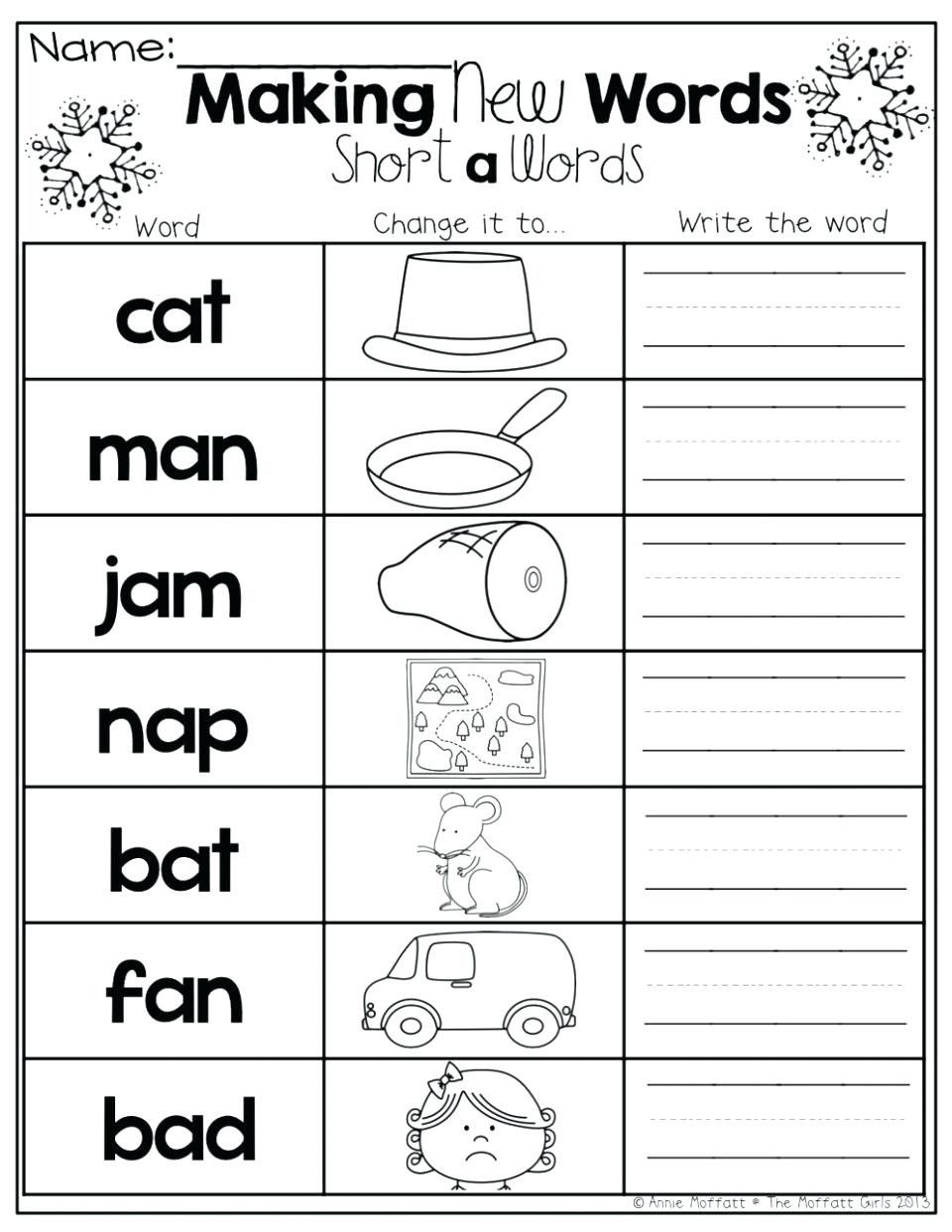 21 Short I Worksheets Kindergarten Free