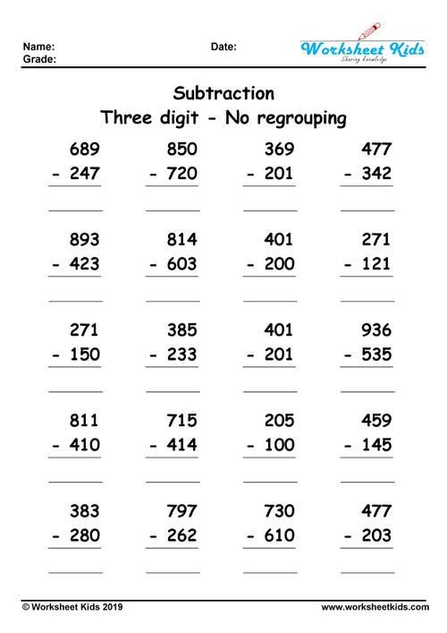 21 Three Digit Addition With Regrouping Worksheets