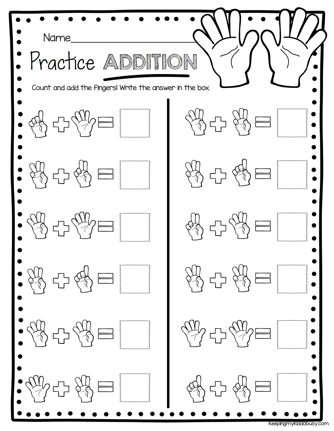 21 Worksheets For Kindergarten Math